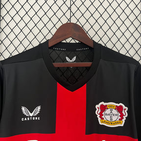 Camisa Bayer Leverkusen Away 2023/24 - Castore Torcedor  Masculina - Preta/Vermelha