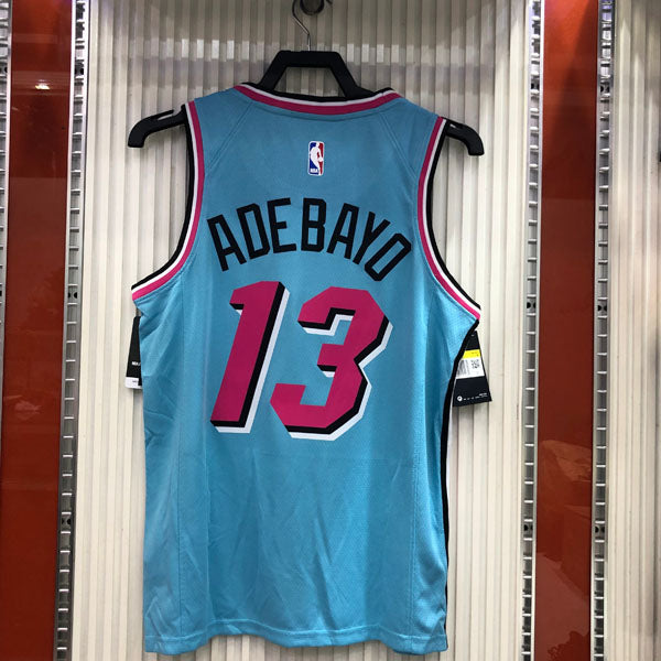 Regata NBA Miami Heat Vice Edition Bam Adebayo Azul