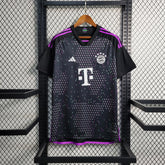 Camisa Bayern de Munique Away 2023/24 - Adidas Torcedor Masculina - Preta/Roxa