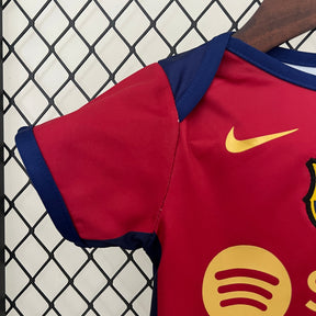 Body Infantil Barcelona Home 2024/25 - Nike Torcedor - Azul/Vermelha