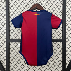 Body Infantil Barcelona Home 2024/25 - Nike Torcedor - Azul/Vermelha