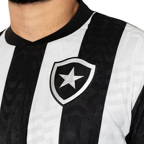 Camisa Botafogo I 23/24 Preta e Branca Com Patrocínio Masculina