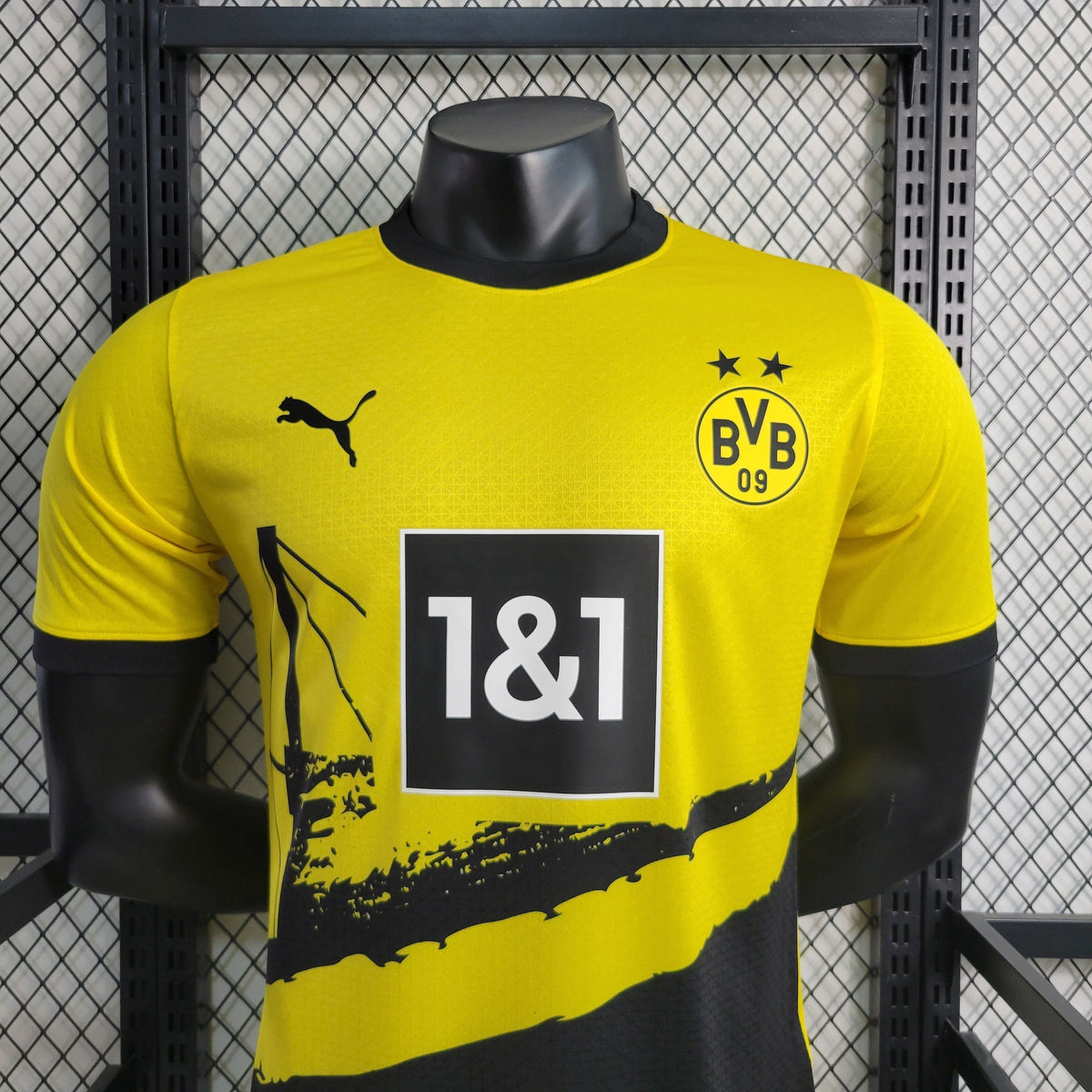 Camisa Borussia Dortmund Home 2023/24 - Puma Jogador Masculina - Amarela/Preta