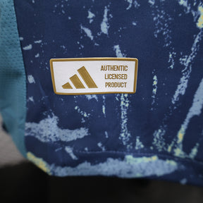 Camisa Ajax Away 2024/25 - Adidas Jogador Masculina - Azul/Amarela