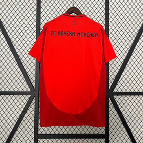 Camisa Bayern de Munique Home 2024/25 - Adidas Torcedor Masculina - Vermelha/Preta