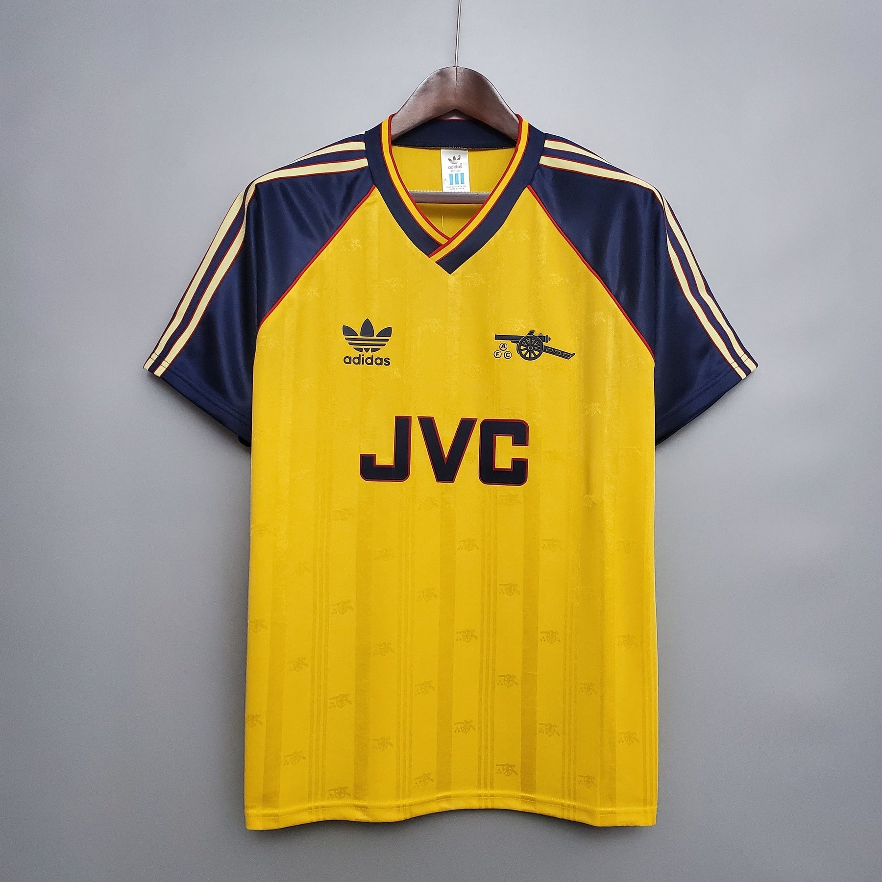 Camisa Arsenal Away 1988/89 - Adidas Retrô Masculina - Amarela/Azul