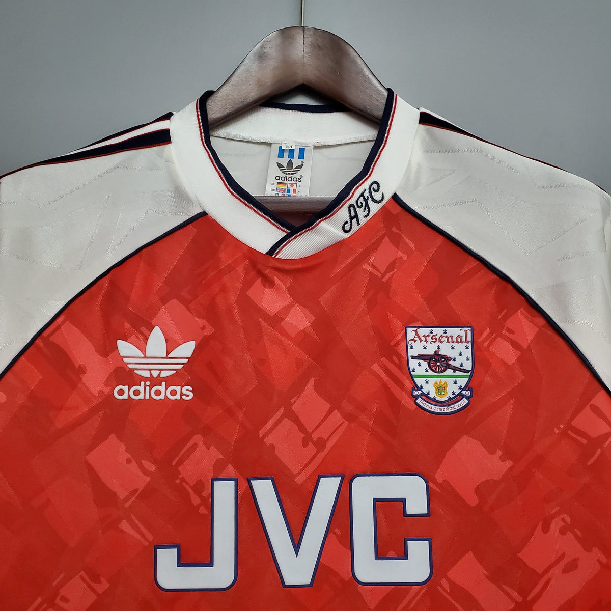 Camisa Arsenal Home 1990/92 - Adidas Retrô Masculina - Vermelha/Branca