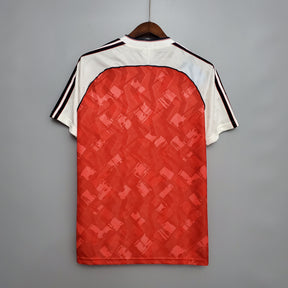 Camisa Arsenal Home 1990/92 - Adidas Retrô Masculina - Vermelha/Branca