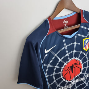 Camisa Atlético de Madrid Away 2004/05 - Nike Retrô Masculina - Azul/Bordo