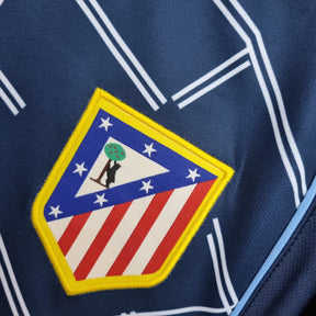 Camisa Atlético de Madrid Away 2004/05 - Nike Retrô Masculina - Azul/Bordo