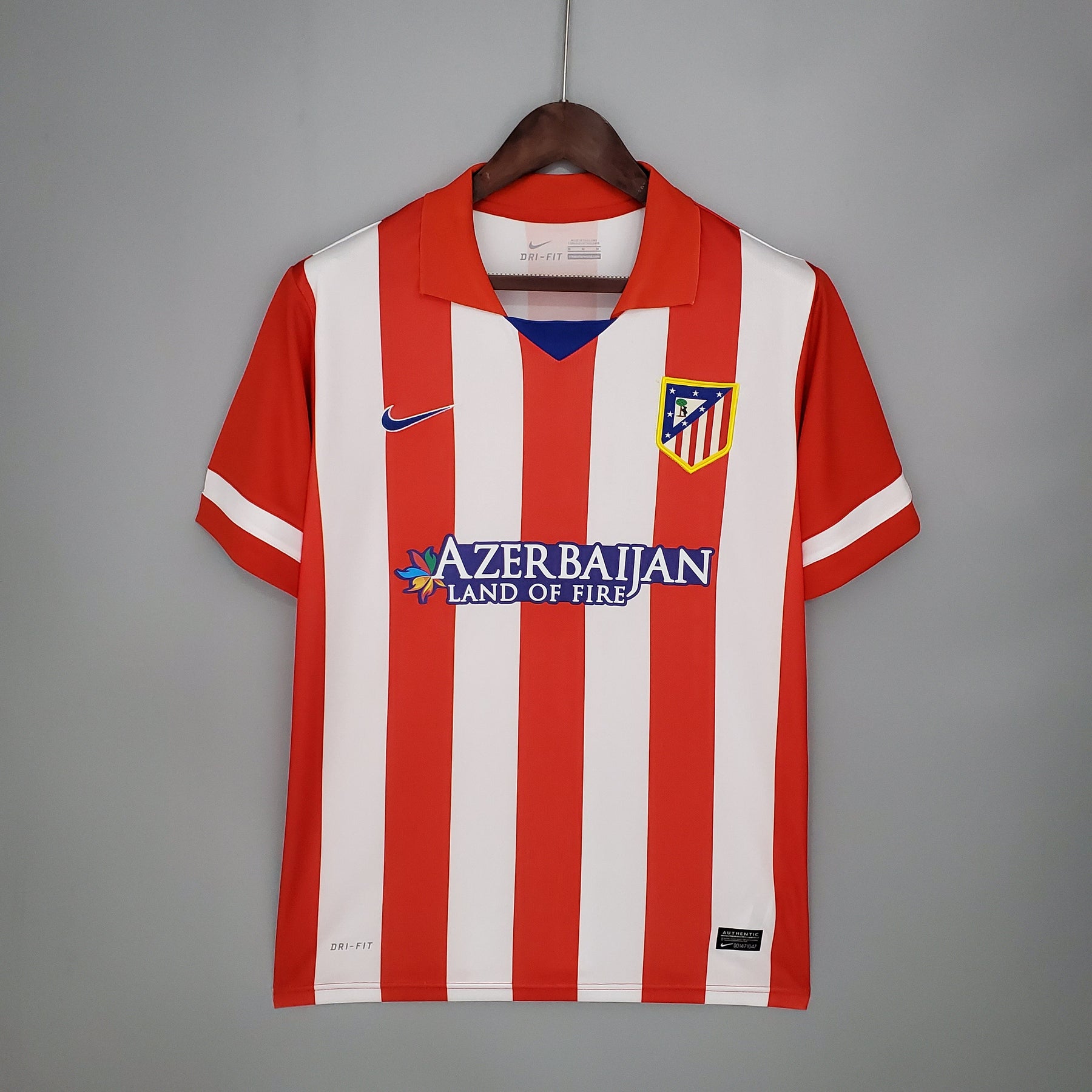 Camisa Atlético de Madrid Home 2013/14 - Nike Retrô Masculina - Vermelha/Branca