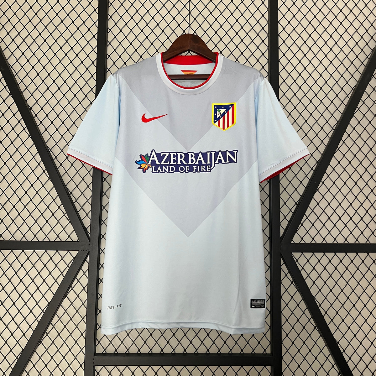 Camisa Atlético de Madrid Home 2013/14 - Nike Retrô Masculina - Cinza