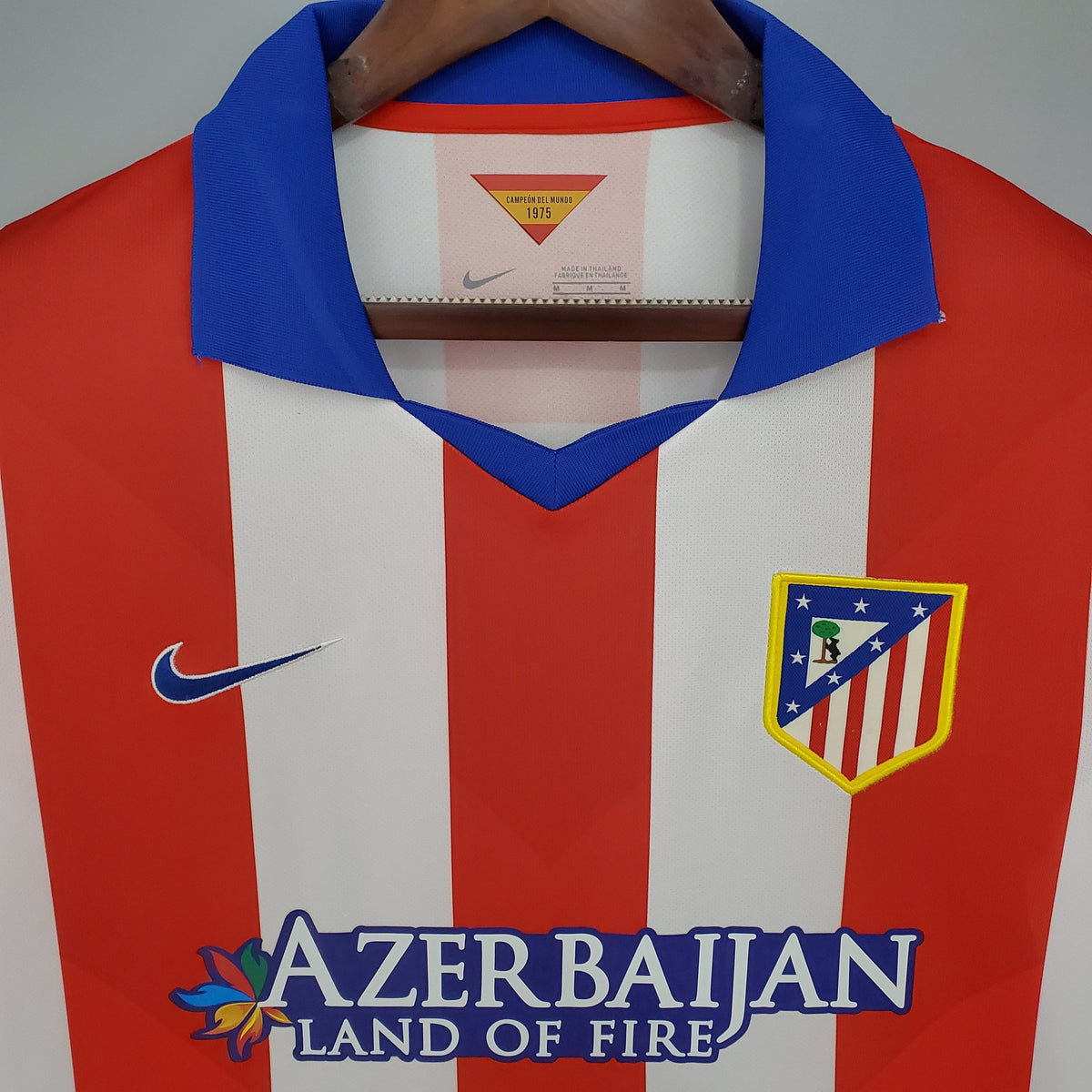 Camisa Atlético de Madrid Home 2014/15 - Nike Retrô Masculina - Vermelha/Branca