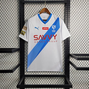 Camisa Al-Hilal Away 2023/24 - Puma Torcedor Masculina - Branca/Azul