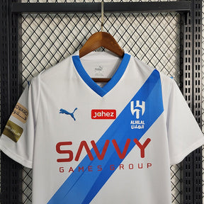 Camisa Al-Hilal Away 2023/24 - Puma Torcedor Masculina - Branca/Azul