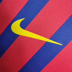 Camisa Barcelona Manga Longa Home 2011/12 - Nike Retrô Masculina - Vermelha/Azul