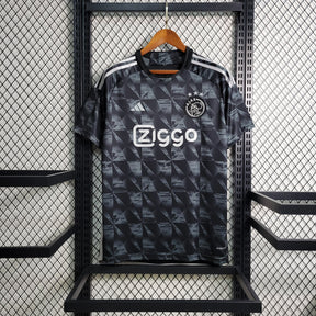 Camisa Ajax Third 2023/24 - Adidas Torcedor Masculina - Preta/Branca