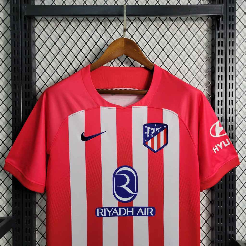 Camisa Atlético de Madrid Home 2023/24 - Nike Torcedor Masculina - Vermelha/Branca