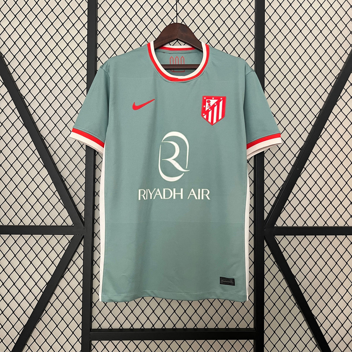 Camisa Atlético de Madrid Away 2024/25 - Nike Torcedor Masculina - Cinza/Vermelha