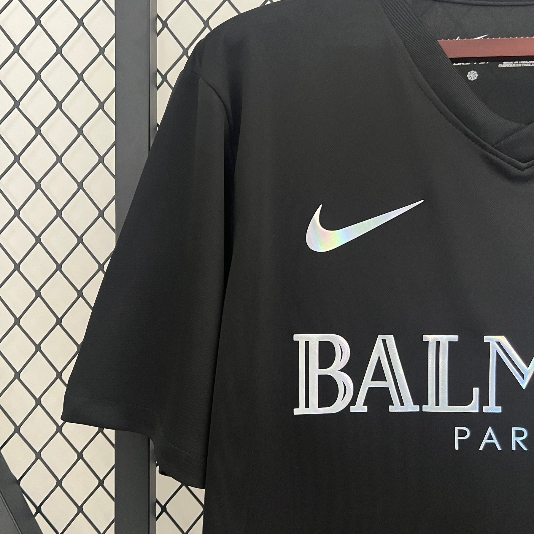 Camisa Barcelona Edição Especial Balmain 2023/24 - Nike Torcedor Masculina - Refletivel - Preta