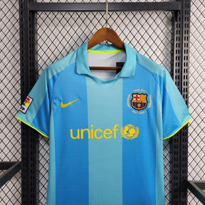 Camisa Barcelona Away 2007/08 - Nike Retrô Masculina - Azul/Amarela