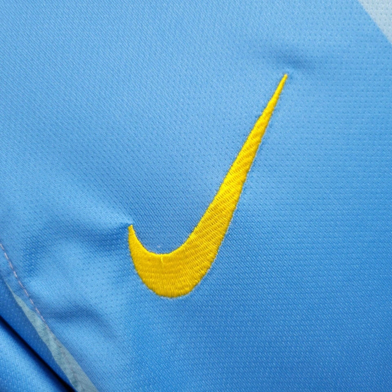 Camisa Barcelona Away 2007/08 - Nike Retrô Masculina - Azul/Amarela