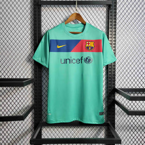 Camisa Barcelona Away 2010/11 - Nike Retrô Masculina - Verde/Azul