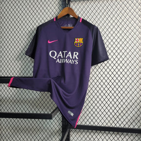 Camisa Barcelona Away 2016/17 - Nike Retrô Masculina - Roxa/Rosa