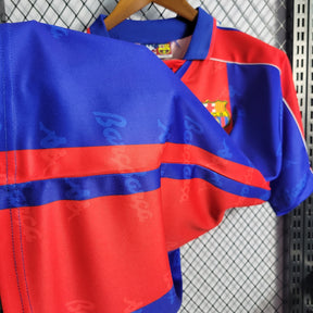 Camisa Barcelona Home 1992/95 - Kappa Retrô Masculina - Vermelha/Azul