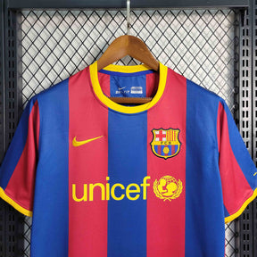 Camisa Barcelona Home 2010/11 - Nike Retrô Masculina - Vermelha/Azul