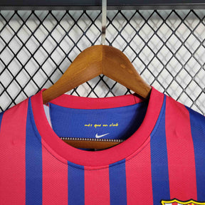 Camisa Barcelona Home 2011/12 - Nike Retrô Masculina - Vermelha/Azul