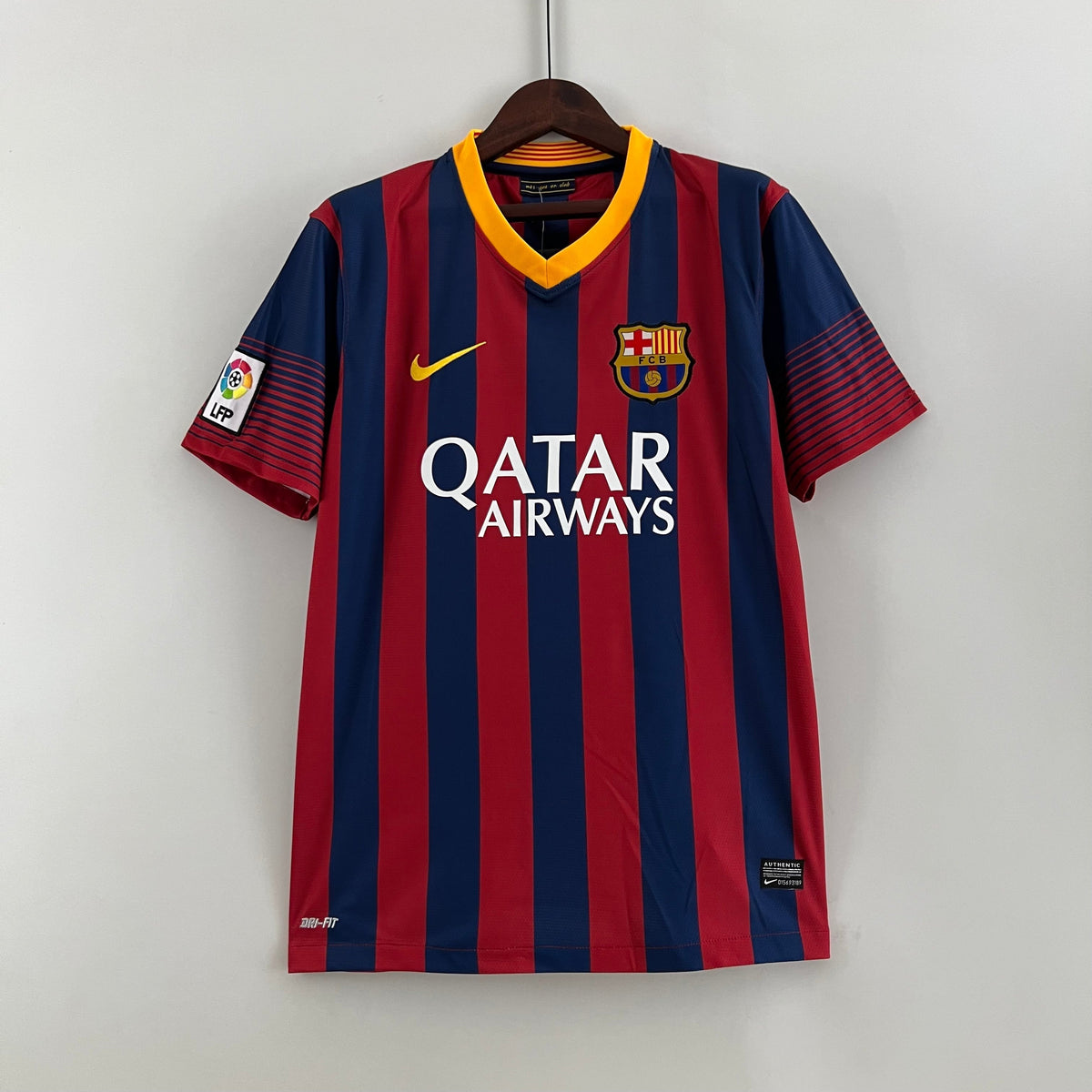 Camisa Barcelona Home 2013/14 - Nike Retrô Masculina - Vermelha/Azul