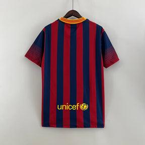 Camisa Barcelona Home 2013/14 - Nike Retrô Masculina - Vermelha/Azul