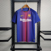 Camisa Barcelona Home 2017/18 - Nike Retrô Masculina - Azul/Vermelha