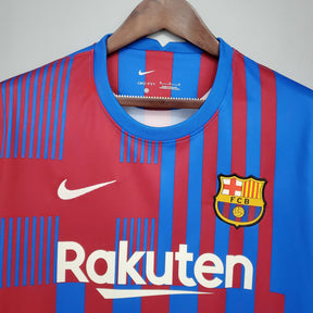 Camisa Barcelona Home 2021/22 - Nike Torcedor Masculina - Vermelha/Azul