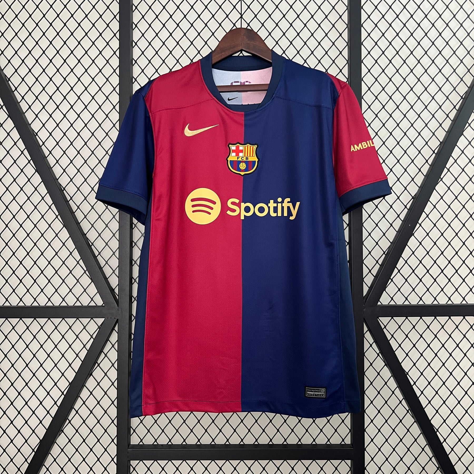 Camisa Barcelona Home 2024/25 - Nike Torcedor Masculina - Vermelha/Azul