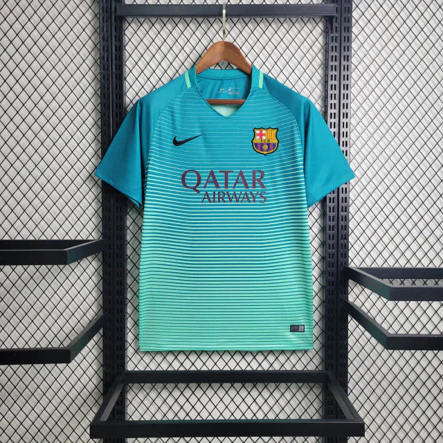 Camisa Barcelona Third 2016/17 - Nike Retrô Masculina - Azul/Verde