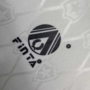 Camisa Botafogo Away 1995 - Finta Retrô Masculina - Branca/Preta