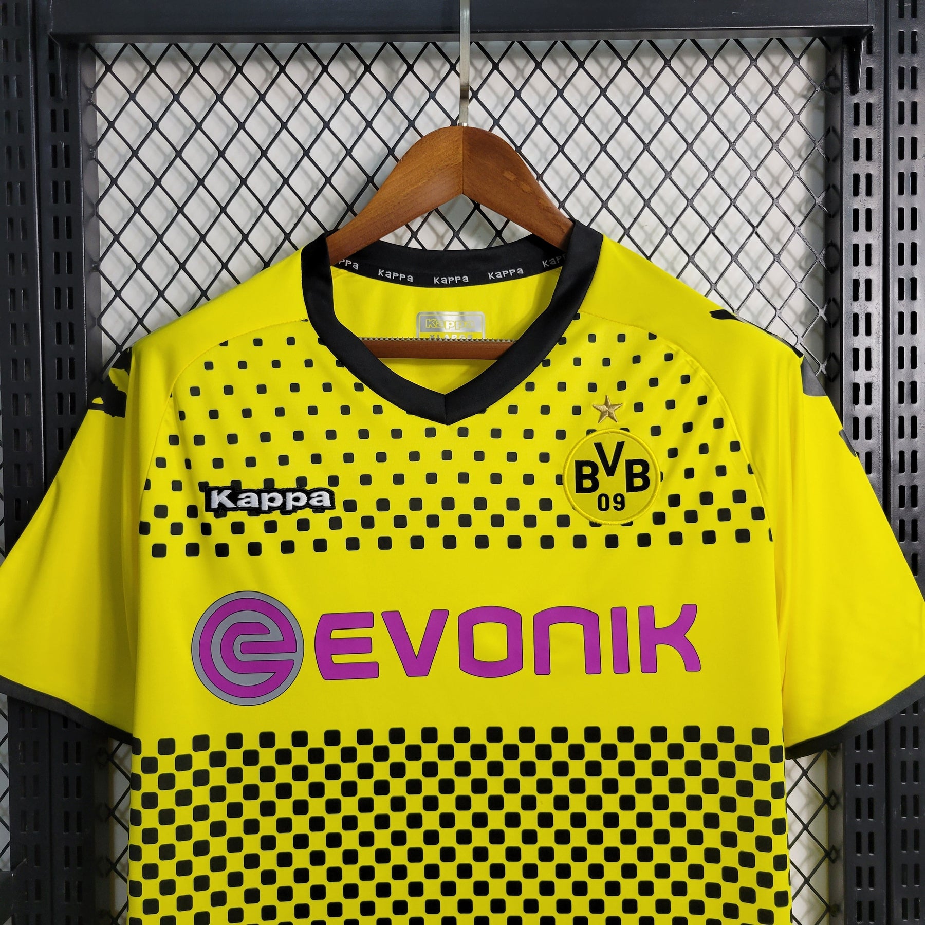 Camisa Borussia Dortmund Home 2011/12 - Kappa Retrô Masculina - Amarela/Preta