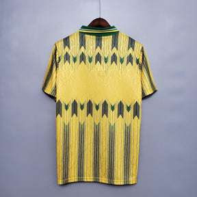 Camisa Celtic Away 1991/92 - Umbro Retrô Masculina - Amarela/Verde