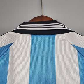 Camisa Argentina Home 1998 - Adidas Retrô Masculina - Azul/Branca