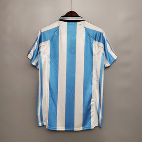 Camisa Argentina Home 1998 - Adidas Retrô Masculina - Azul/Branca