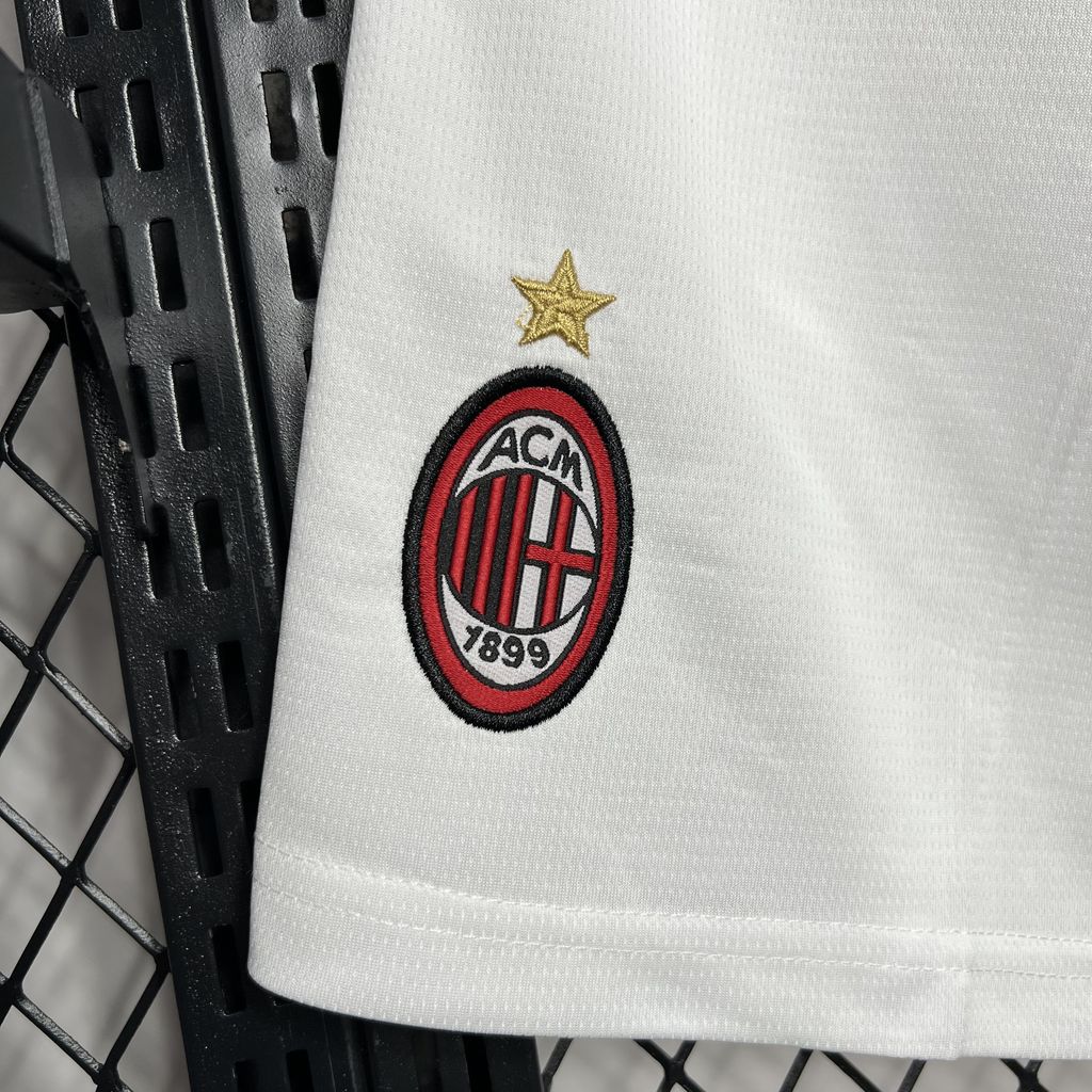 Shorts AC Milan Home 2024/25 - Puma Torcedor Masculina - Branca/Vermelha