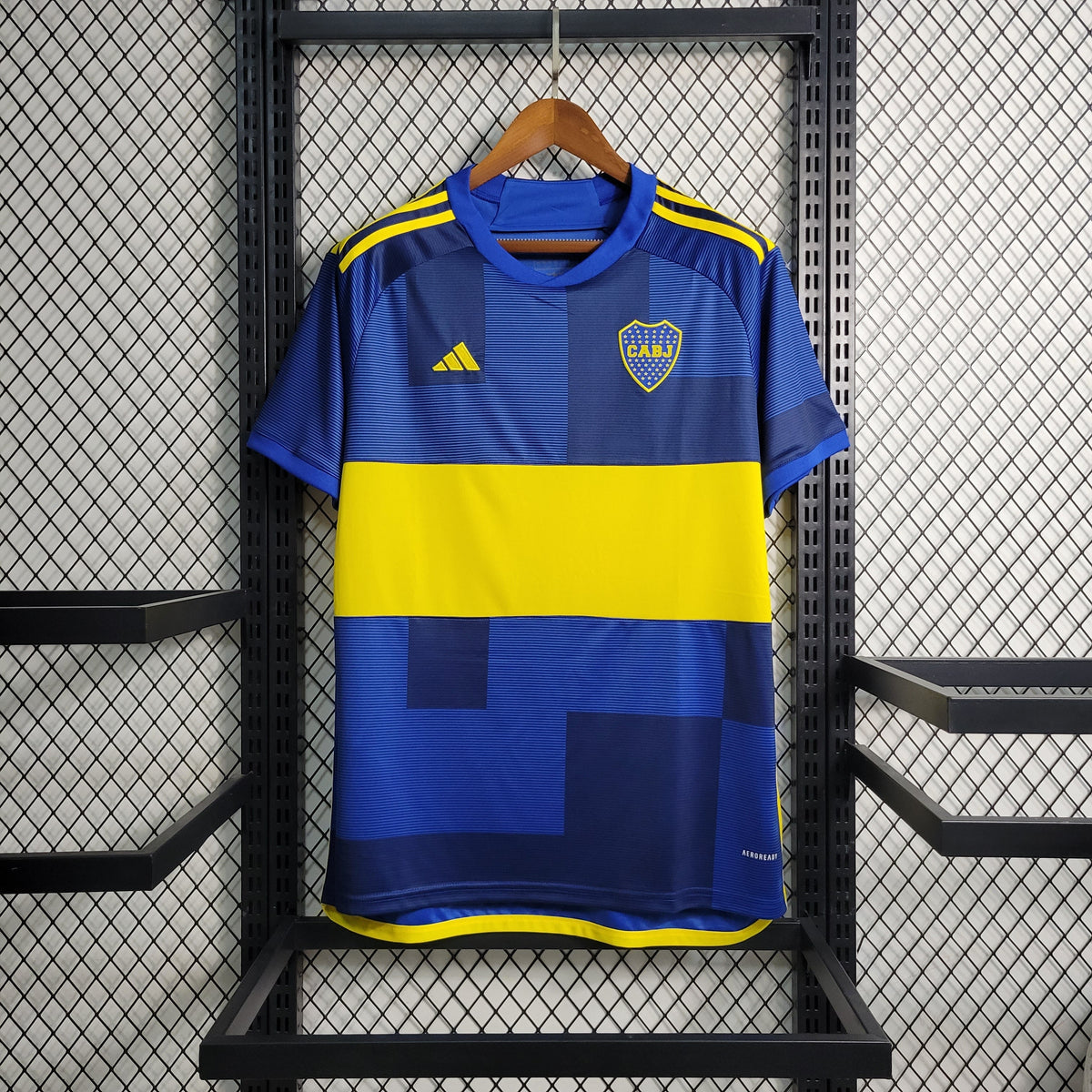 Camisa Boca Juniors Home 2023/24 - Adidas Torcedor Masculina - Azul/Amarela