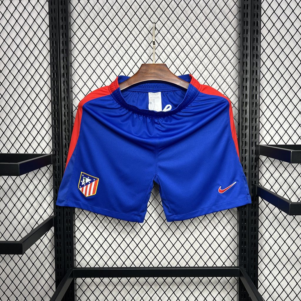 Shorts Atletico de Madrid Home 2024/25 - Nike Torcedor Masculina - Azul/Vermelha