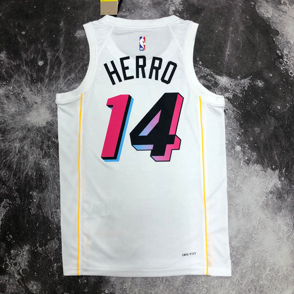 Regata NBA Miami Heat City Edition 22/23 Tyler Herro Branca