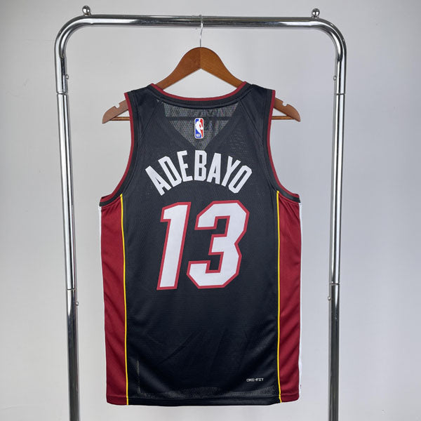 Regata NBA Miami Heat Icon Edition 23/24 Bam Adebayo Preta