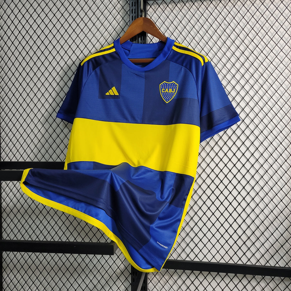 Camisa Boca Juniors Home 2023/24 - Adidas Torcedor Masculina - Azul/Amarela