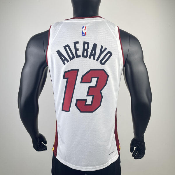 Regata NBA Miami Heat Association Edition 23/24 Bam Adebayo Branca