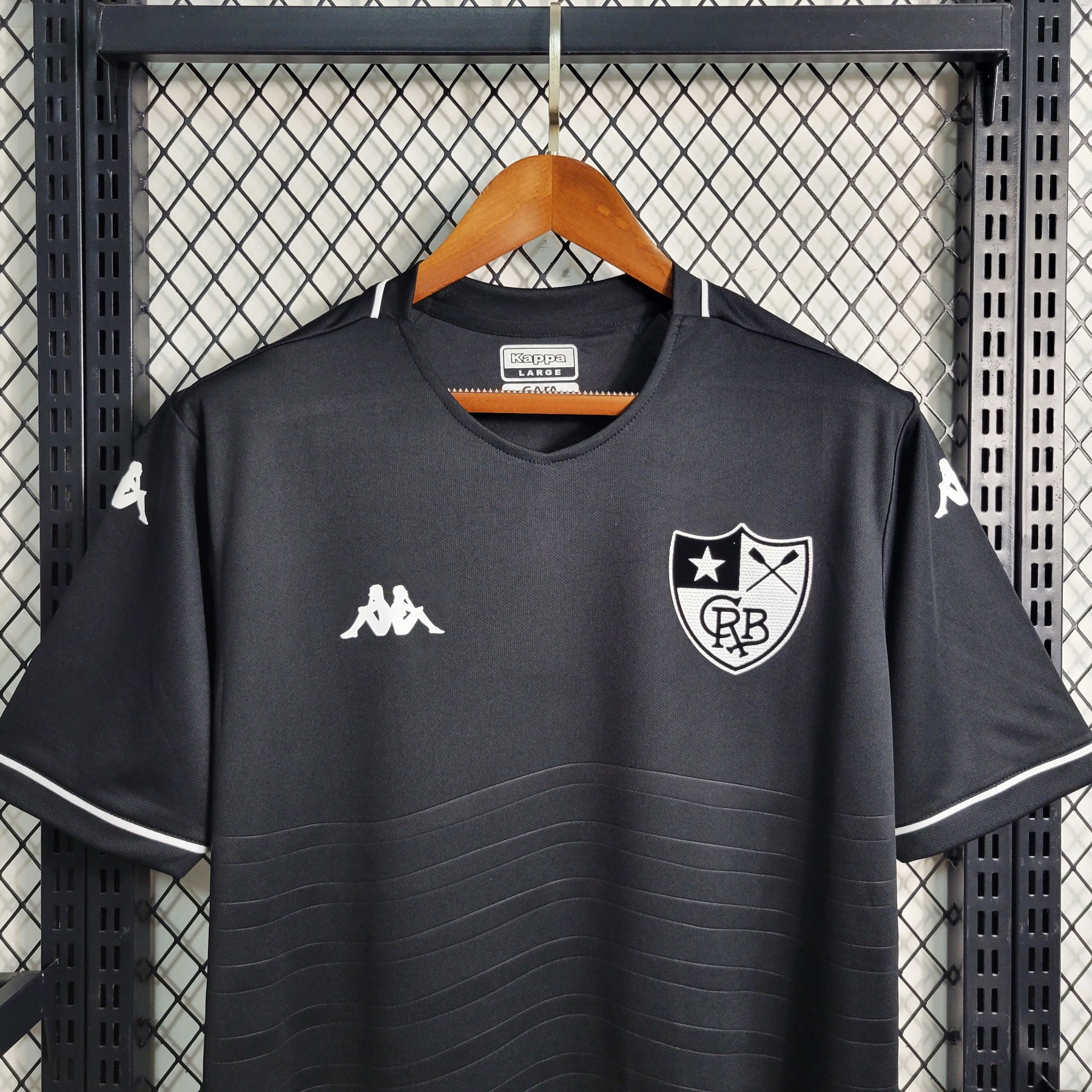 Camisa Botafogo Home 2019/20 - Kappa Torcedor Masculina - Preta/Branca